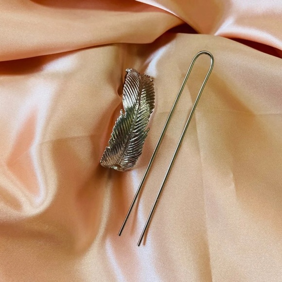 💕Last one Feather Hair Pins Bun Cage - Picture 2 of 8